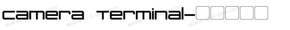Camera Terminal字体转换